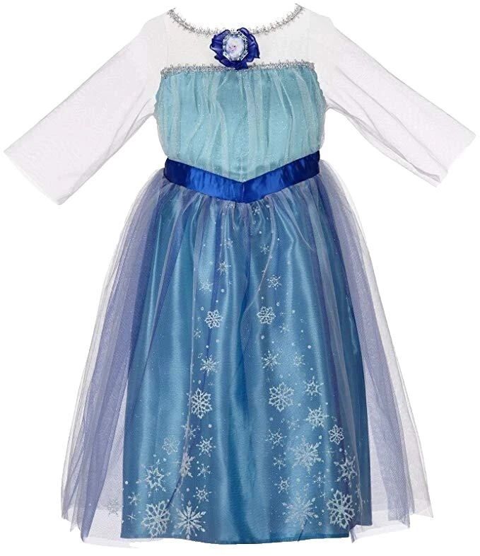 Maxi Vestido de Elsa de primavera para Niñas