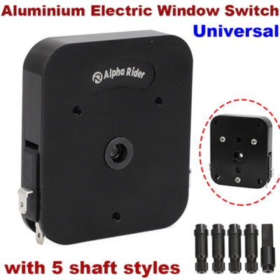 Universal Aluminium Electric Window Switch with 5 Shaft Styles For GM Ford Chevy