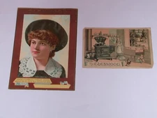 (2) Weir Stove Company Taunton, MA. Glenwood Palor Stoves and Ranges Trade Cards
