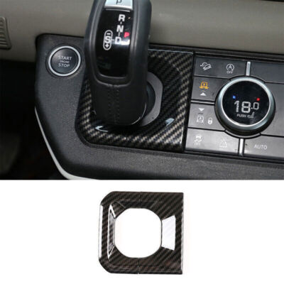 For Defender 110 2020-2023 Carbon Fiber Central Console Gear Shift Frame Trim 2X