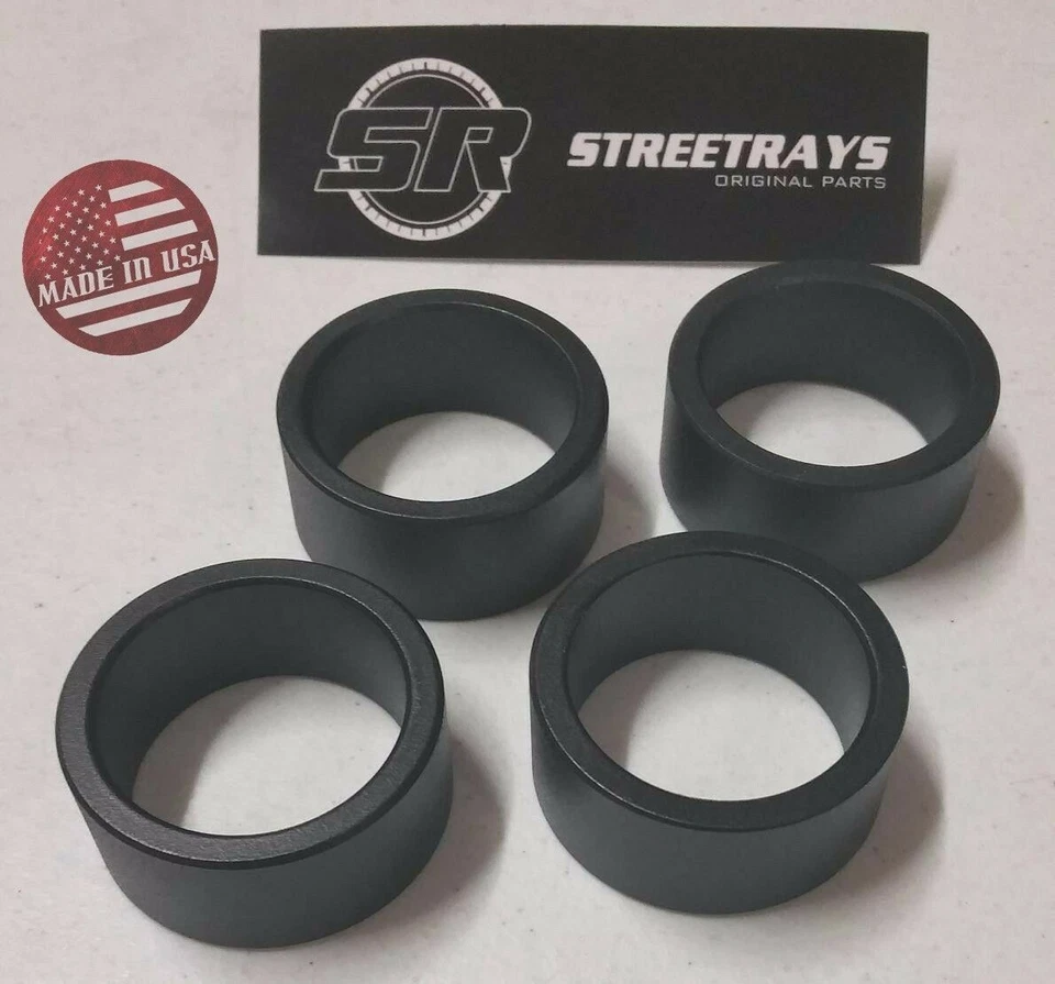 [SR] Arctic Cat 250 300 400 450 550 650 700 1000 ATV 2.5" Kit de espaciador de elevación NEGRO Foto 2 de 3