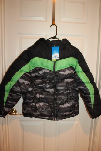 Boys SLALOM Insulated Winter Jacket Black Camo Multi Sz XL 14/16 - Picture 2 of 8