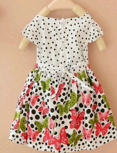 baby girls cotton dress 6-9-12-24 months single flower BUTTERFLY dress  Ukseller