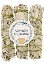 Alternative Imagination White Sage Bundles for Smudging 3 Pack