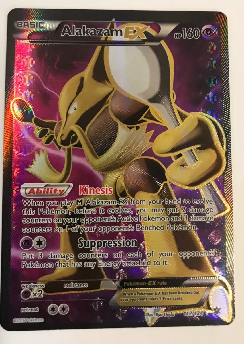 Alakazam EX - 117/124 - Full Art Ultra Rare