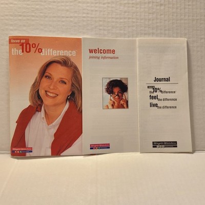 Weight Watchers WW 123 / 1 2 3 Success Welcome, Getting Started Week 1, Journal