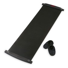SPRI Slide Board 71" L x 20" W with End Stops, Sliding Booties, Mesh Carryi...