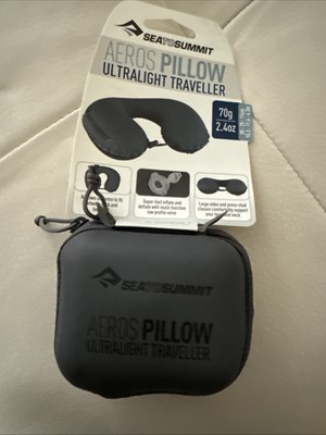 Sea to Summit AEROS Premium TRAVELLER Pillow Navy Blue Inflatable Adjustable New