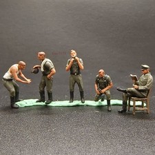 3D Printed 1/72 WWII German Army Rest 5 Soldiers Mode