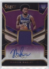 2018-19 Select Rookie Jersey Purple Prizm 99/99 Marvin Bagley III Auto RC 1dn