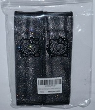 Fashion Car Luxury 2pack Seat Belts Cover Ultra Bling Kitty Silver New