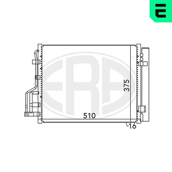 Kondensator Klimaanlage Era 667122 FüR Hyundai Cee Kia Fd Pro Sw Ed I30 Crdi 115-image