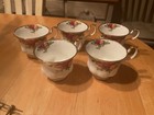 Royal Albert Old Country Roses Tea Cups Only -LOT OF 5 England Bone China - 1962