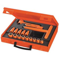 Facom Fc-j.401avse Insulated Socket Wrench Set 17 Pc.