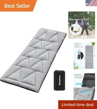 Cot Mattress Pad - Soft Cotton Lightweight Non-Slip Camping Sleeping Mat 75"x25"