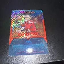 Brock Purdy 2025 Rookies & Stars Airborne Red Plaid Prizm San Francisco 49ers