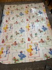 Vintage JP Stevens Sesame Street Twin Blanket Comforter Big Bird Cookie Monster — photo 1