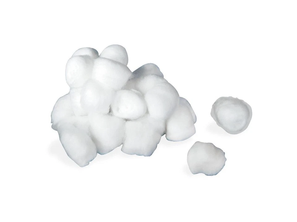 Medline, MIIMDS21460, Nonsterile Cotton Balls, 2000 / Pack, White Foto 2 de 4