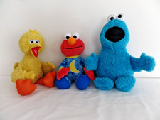 14" Kohl's Cares BIG BIRD COOKIE MONSTER  12" Spanish Speaking ELMO Plush Toys