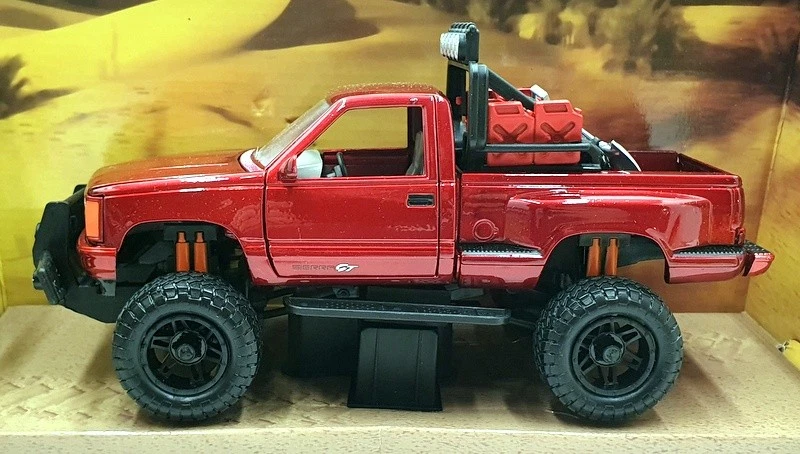 Motor Max escala 1/24 diecast 79130 - camioneta GMC Sierra GT 1992 - rojo oscuro Foto 3 de 4