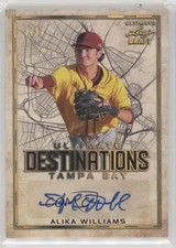 2020 Leaf Ultimate Draft Destinations Gold Spectrum 8/10 Alika Williams Auto v9t