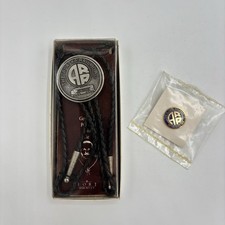 Alaska Railroad Bolo Tie & Lapel Hat Pin Lot Made In USA New Sealed Vintage iq