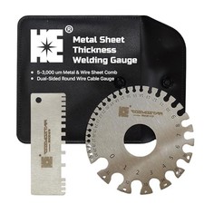 Cosmostar 2 Pcs Stainless Steel Welding Gauge Set   Wire  Metal Sheet