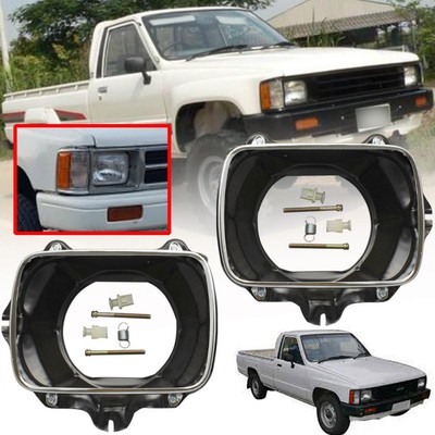 Headlight Bucket Housing Lamp Plate For Toyota Hilux LN50 LN56 LN60 Pickup 84-88