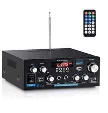 AK55 Bluetooth Stereo Power Amplifier RMS 70Wx2 MAX 450Wx2 2CH Hi-Fi Sound Au...