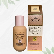 Too Faced Born This Way Healthy Glow Skin Tint -LIGHT BEIGE- SPF30 1oz NEW