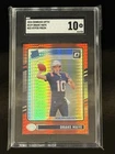 2024 DonRuss Optic #229 Drake Maye Rated Rookie Red Hyper Prism SGC 10 RC Rare🔥