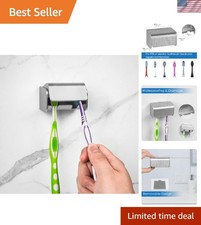 Versatile Self-Adhesive Toothbrush Holder - Ideal for Bathroom, Kitchen  RV