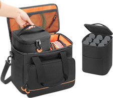 9 Slots Wireless Microphone Case, Travel Bag for Handheld Mic System, Carrying C