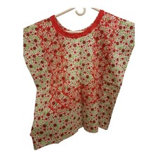 Frida Khalo Modern Colorful Mexican Blouse Huipil Oaxaca Mexico