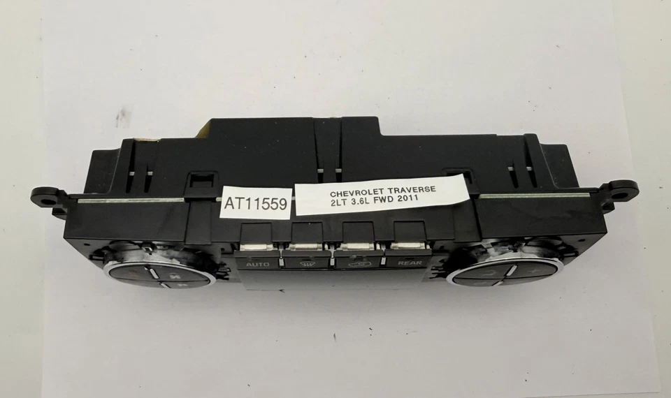 Interruptor de control de clima de calefacción de aire acondicionado OEM 09-12 Chevrolet Traverse Enclave Acadia Foto 3 de 4