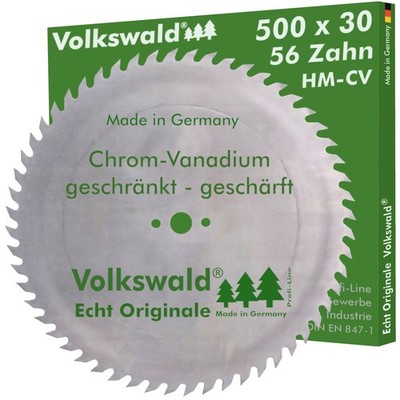 Volkswald  Sägeblatt CV 500 x 30 mm Z= 56 Chrom-Vanadium Tischreissäge