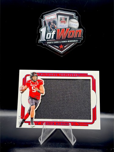 2025 National Treasures Collegiate PATRICK MAHOMES II #SIL-PMS Jumbo Patch /75