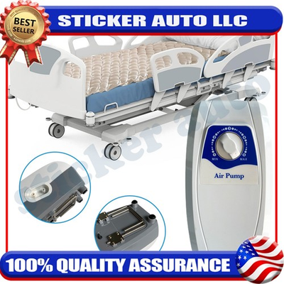 #ad Alternating Air Pressure Mattress Pad Bed Sore Prevention Hospital Matt Electric $63.36