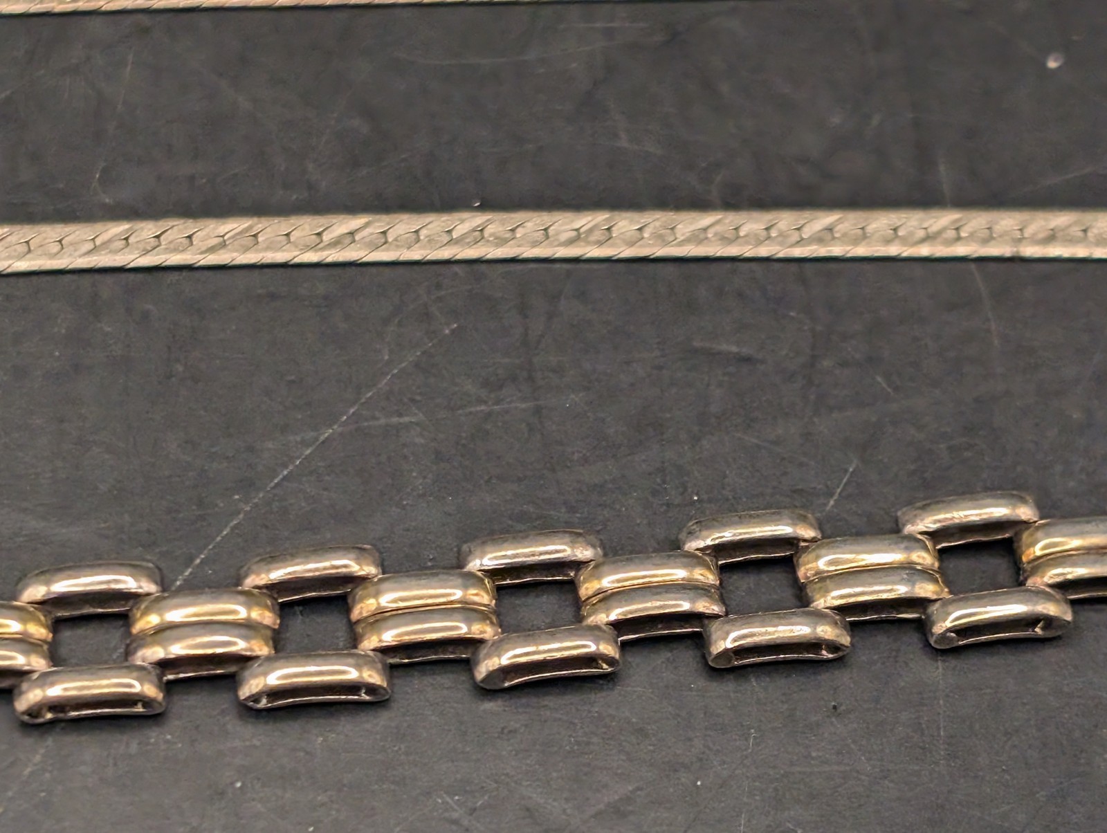 🔥 ITALY SOLID STERLING SILVER MESH TREAD WEAVED … - image 5