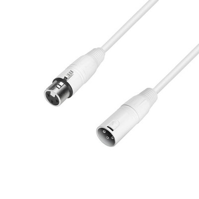 Adam Hall K4MMF0100-SNOW XLR Verbindungskabel 1m