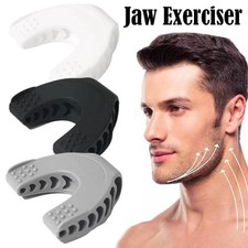 White Jaw Exerciser Mouth Face Fitness Muscle Trainer Jawline Exercise Toning
