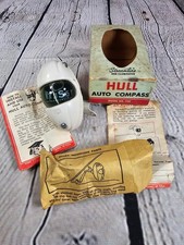 Vtg Hull Auto Compass Model 700 Streamline Cream In Box Manual Hardware Set Vtg Hull Auto Compass Model 700 Streamline Cream In Box Manual Hardware Set