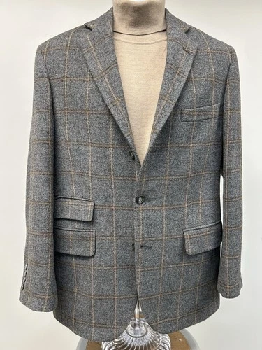 Vintage Southwick Sport Coat 40-42 R gray tan wool blazer USA made Excellent