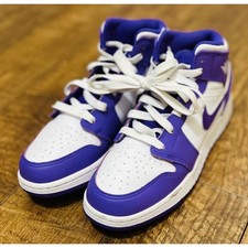 Nike Air Jordan 1 Mid Purple White GS DQ8423-511 Size 6Y