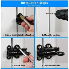 Zatrzask sprężynowy zamek rygiel okienny polerowany chromowany do drzwi przesuwnych