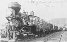 Railroad Logging Train West Milan New Hampshire NH - Reprint