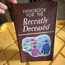 Beetlejuice Handbook for the Recently Deceased Crossbody Bag Brown Novelty Print