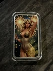 Bullion Baddies Series 1 Bubbly Brittney New Years 1 OUNCE oz .999 Silver Bar