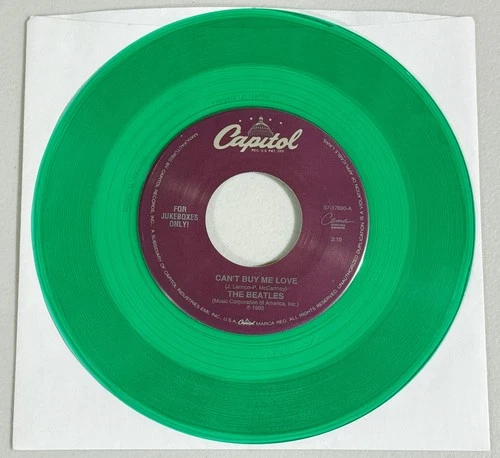 The Beatles - Can’t Buy Me Love / You Can’t Do That 7” 45RPM Green JUKEBOX Vinyl