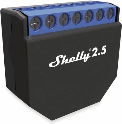 Shelly 2.5 Smart Home 230V 10A Wi-Fi doppio relè interruttore interruttore luce spina